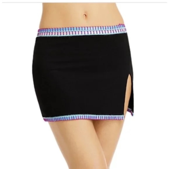 Platinum Swimwear Other - NEW Platinum Inspired by Solange Ferrarini Crochet Trim Swim Cover Up Skirt NWT